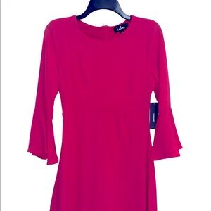 Lulus pink skater dress size small new with tags